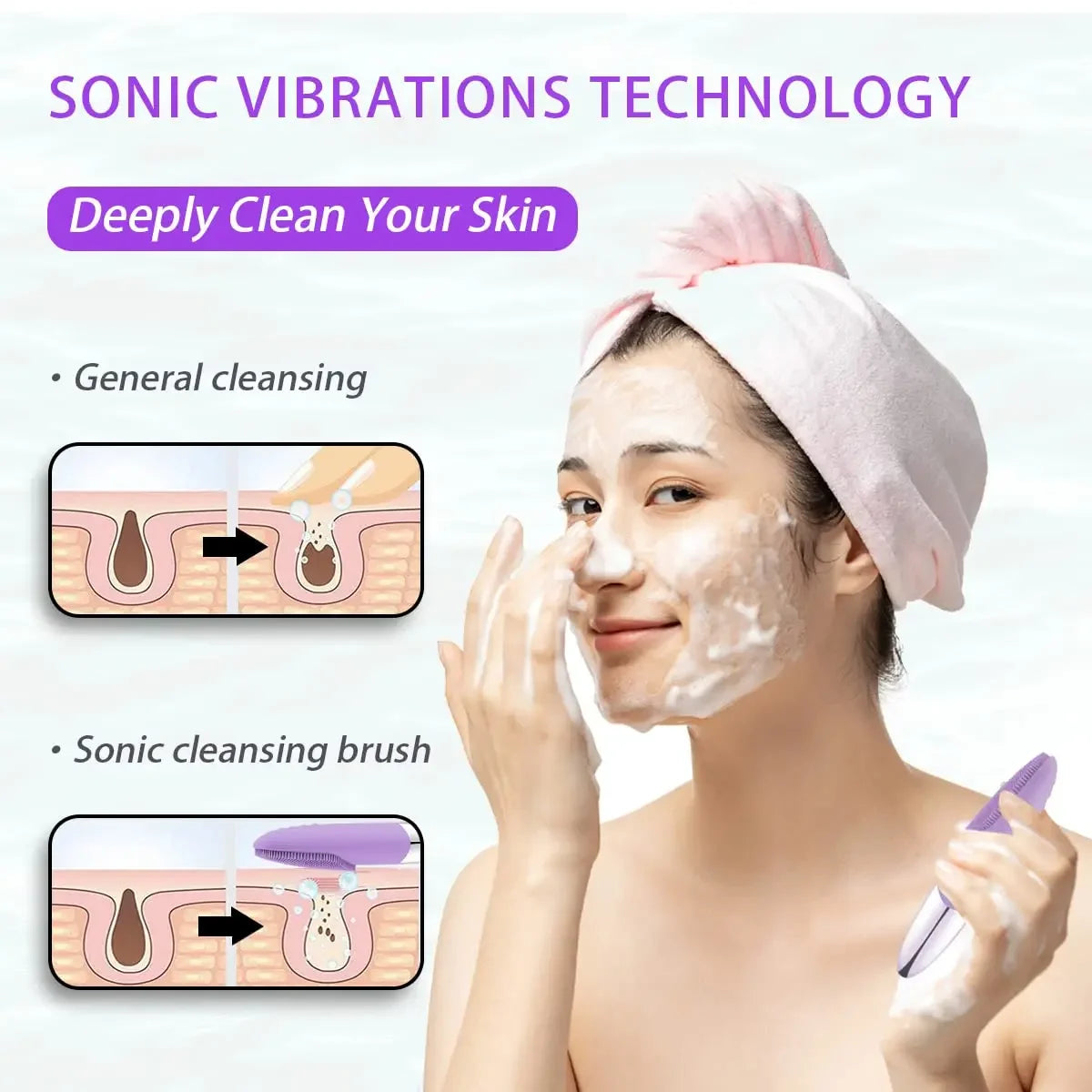 Silicone Facial Cleansing Brush - Cap Trimmers