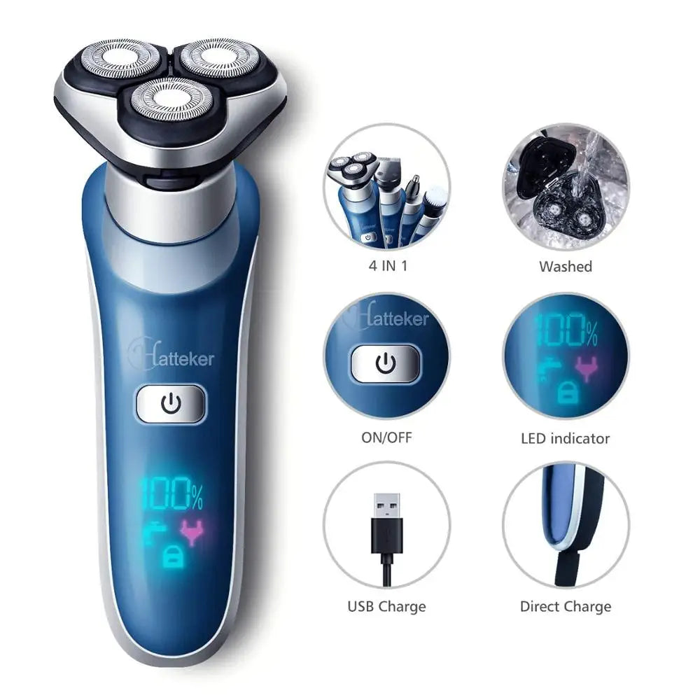 Pro 4-in-1 Electric Shaver - Cap Trimmers
