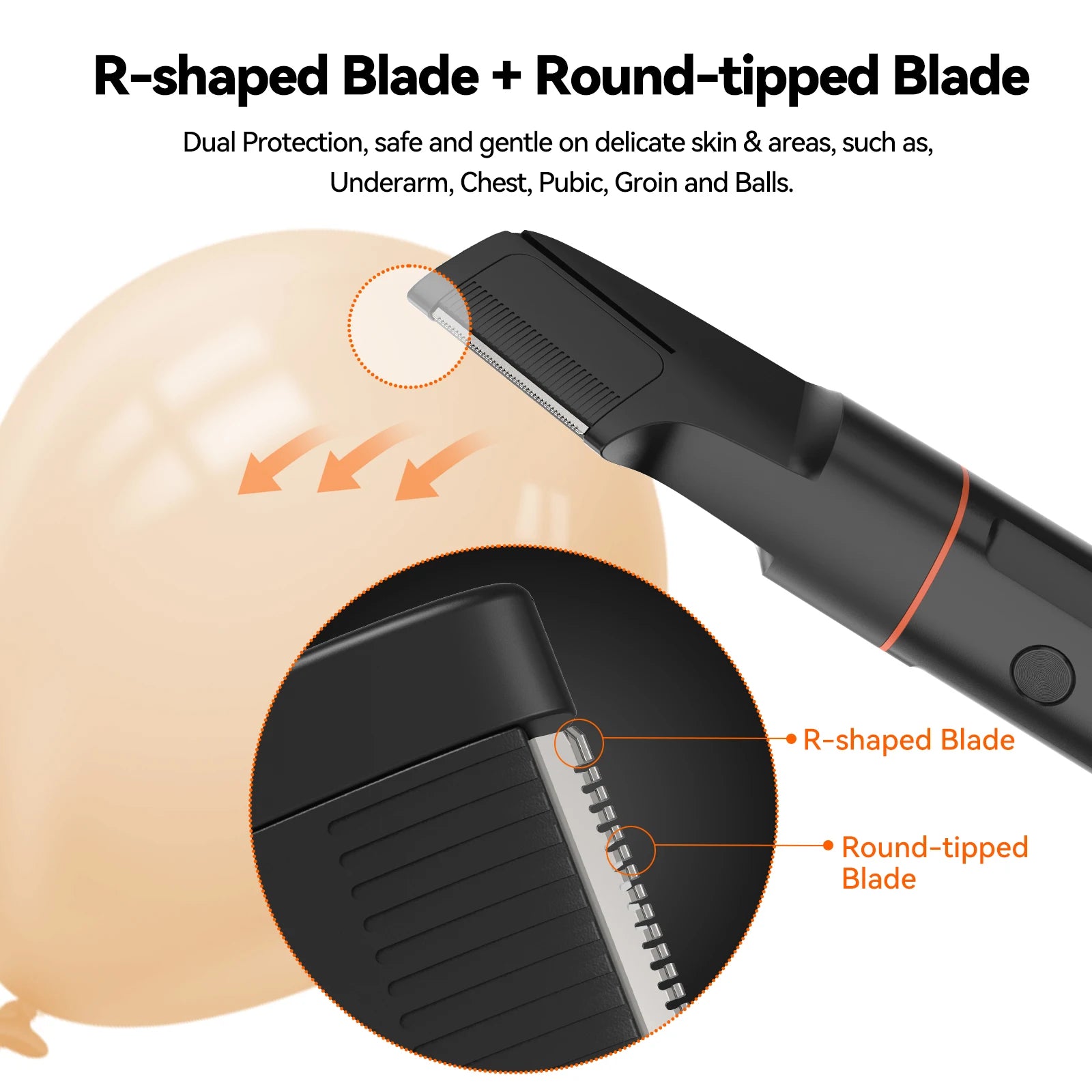 4-in-1 Body Hair Trimmer - Cap Trimmers