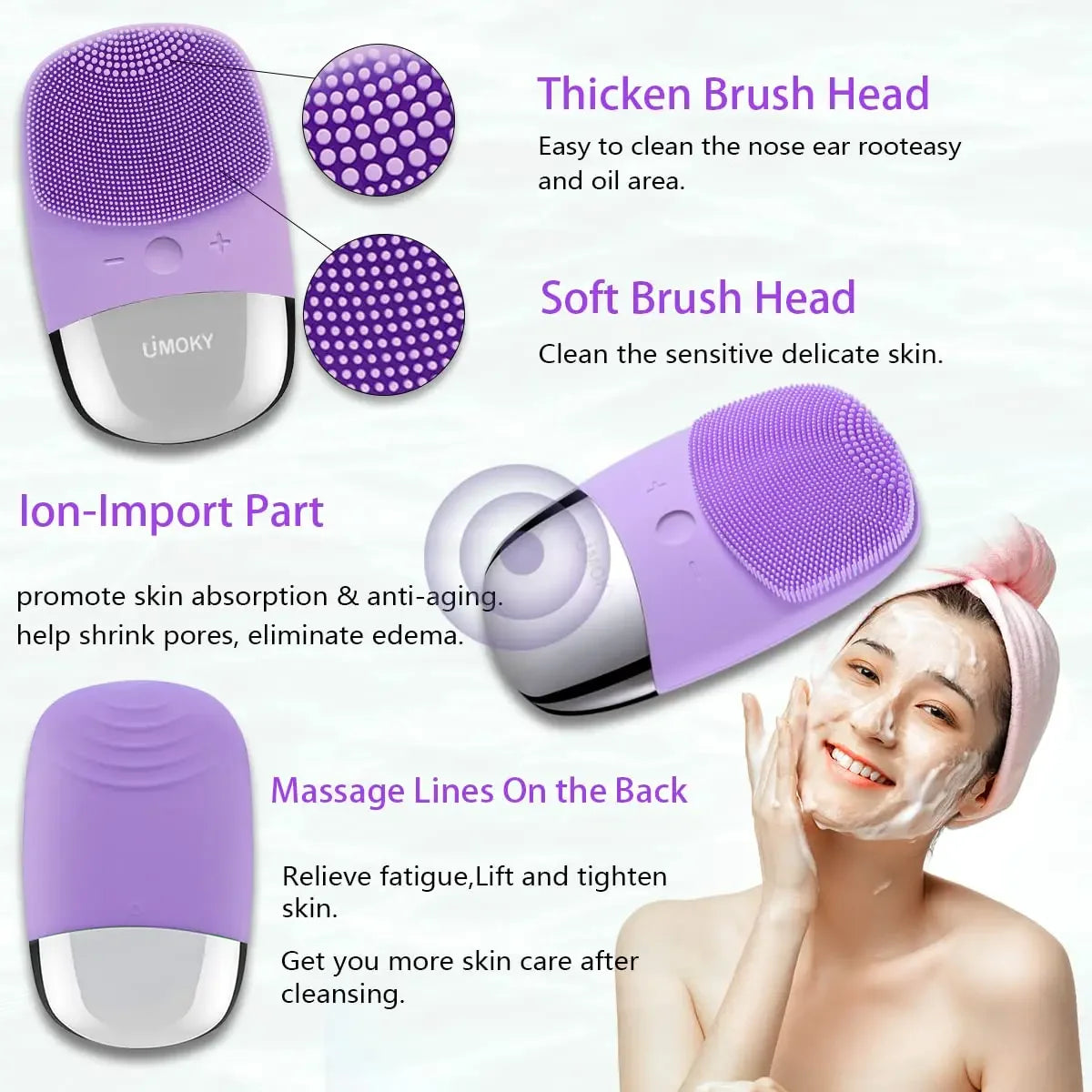 Silicone Facial Cleansing Brush - Cap Trimmers